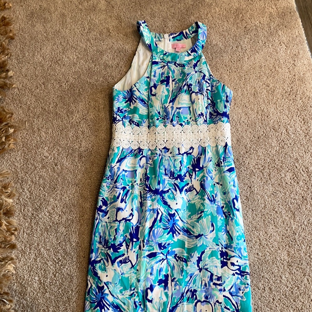 Lilly Pulitzer halter shift dress. Size 4
